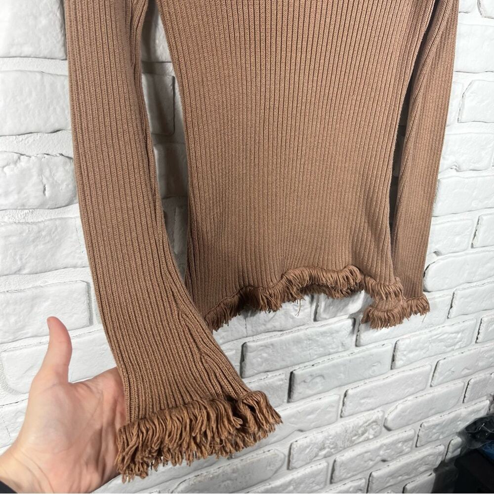 Xhilaration Y2K Long Sleeve Fringe Top Size Medium - Picture 5 of 8